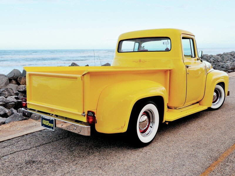 Yellow Classic Pickup Truck — Serene, Afternoon, Photograph