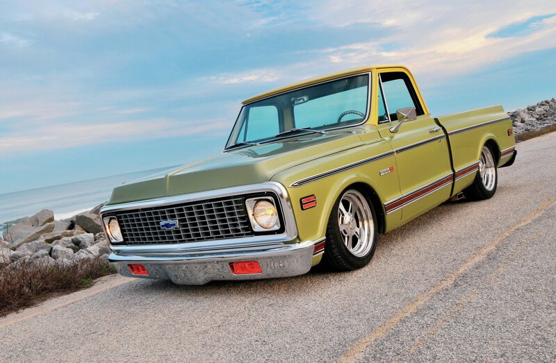 Yellow Classic Pickup Truck — Serene, Sunset