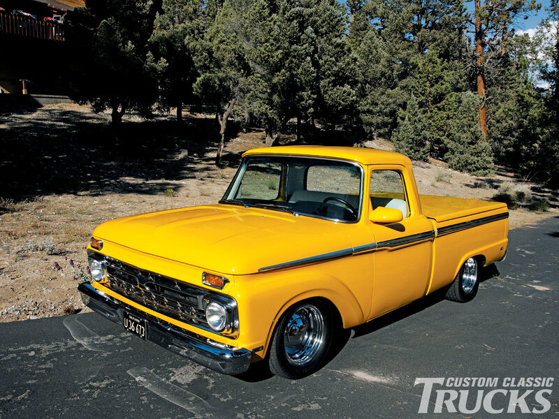 Yellow Classic Pickup Truck
