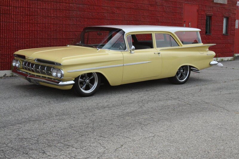 Yellow Classic Station Wagon