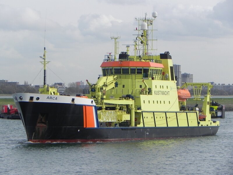 Yellow Coast Guard Vessel