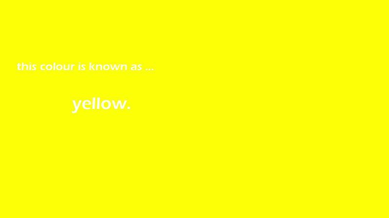 yellow color identification
