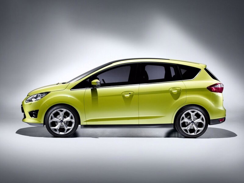yellow compact car side view