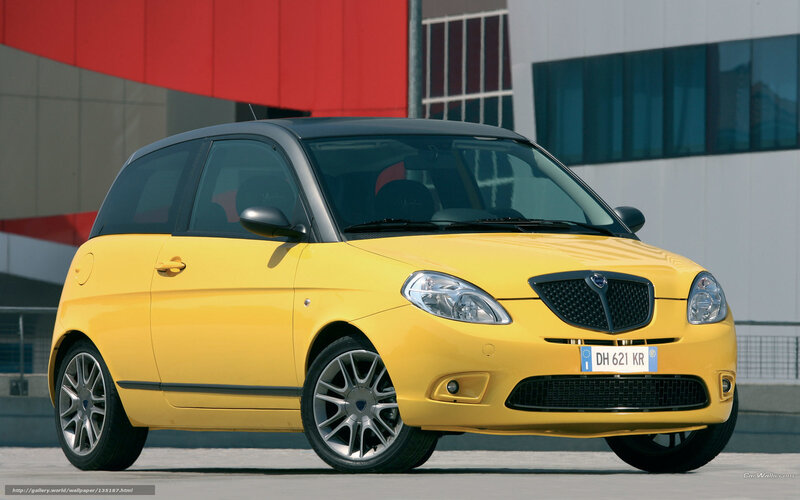 yellow compact car