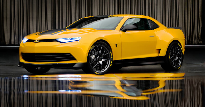 Yellow Concept Car — Dramatic, Photograph