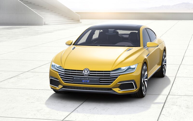 Yellow Concept Car — Modern, Afternoon