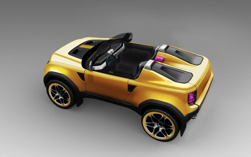 Yellow Concept Car — Neutral, 3d Render