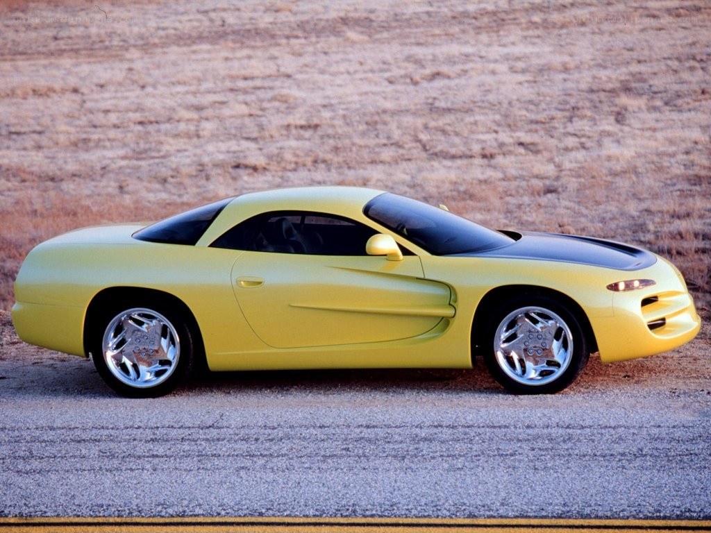 yellow concept car on road