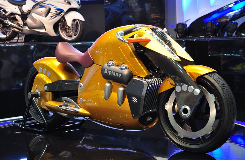 Yellow Concept Motorcycle