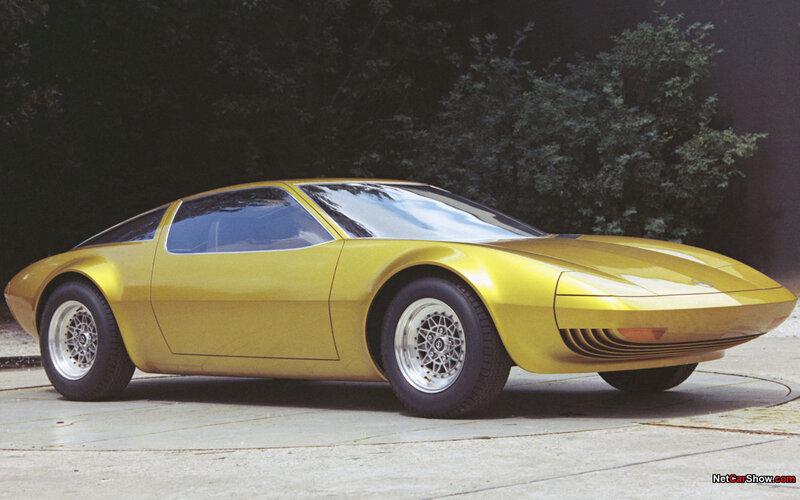 yellow concept sports car