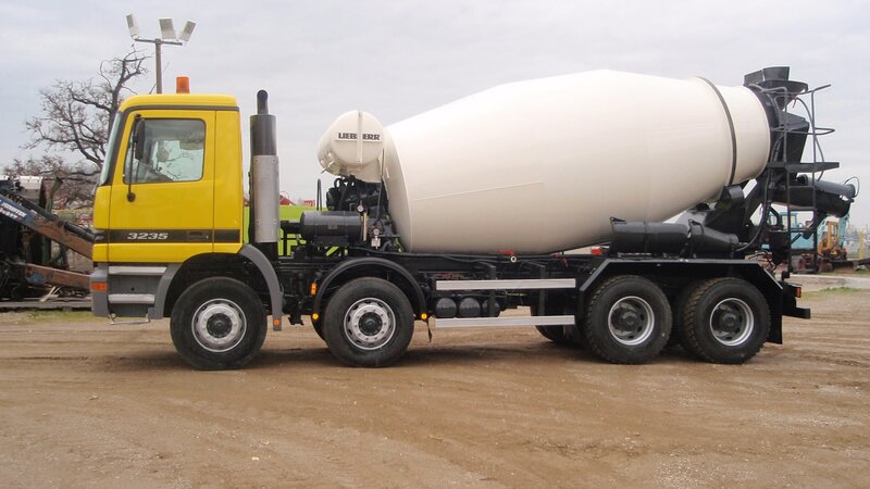 Yellow Concrete Mixer Truck