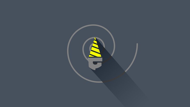 Yellow Cone in a Circle