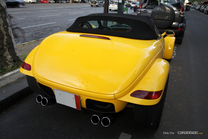 Yellow Convertible Car — Calm, Afternoon, Photograph