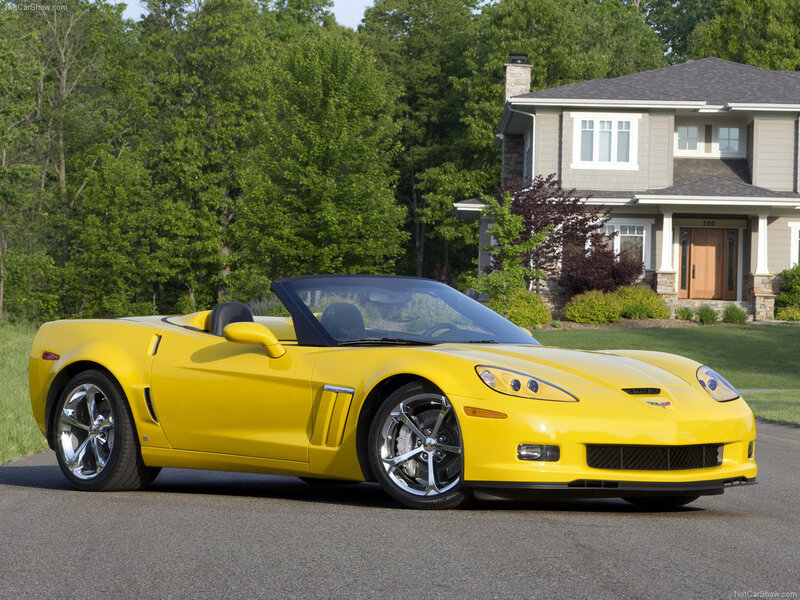 Yellow Convertible Car — Calm, Afternoon