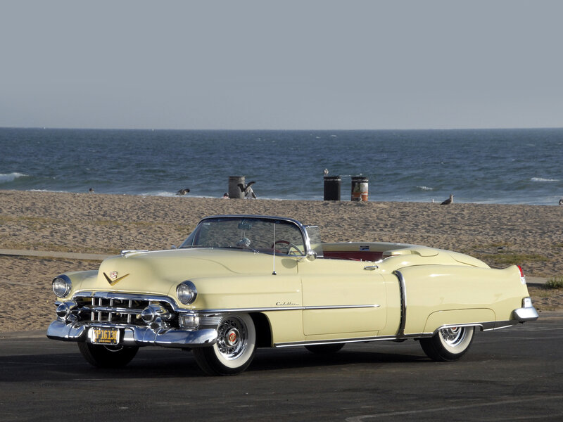 Yellow Convertible Car — Cream
