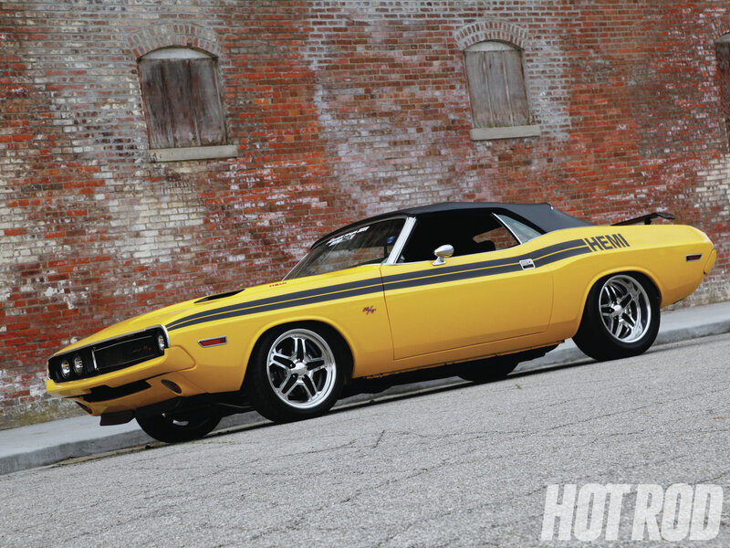 Yellow Convertible Car — Dramatic, Afternoon