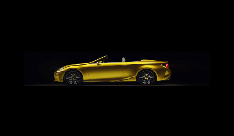 Yellow Convertible Car — Dramatic, Photograph, Wheel