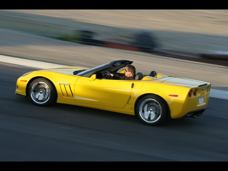 Yellow Convertible Car — Dynamic, Afternoon, Photograph, Driver