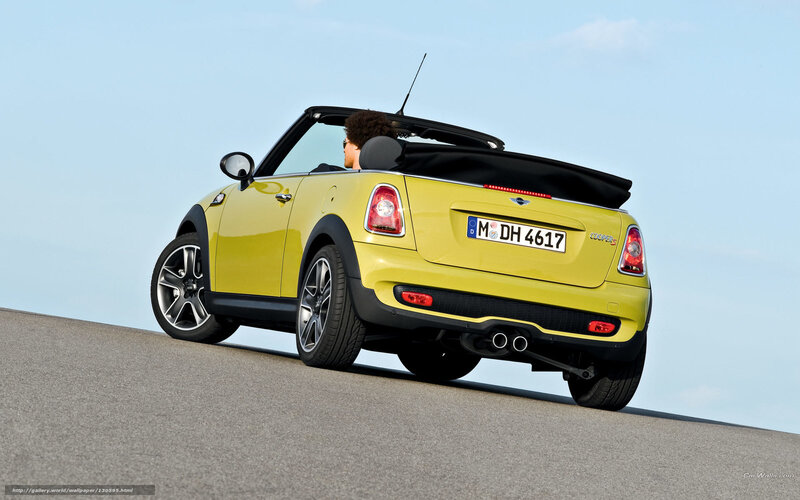Yellow Convertible Car — Open