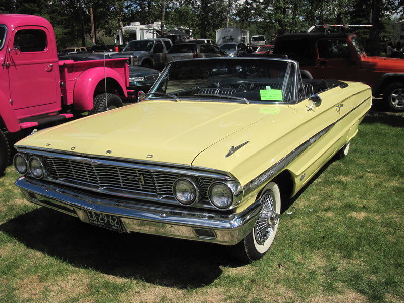 Yellow Convertible Car — Outdoor, Afternoon