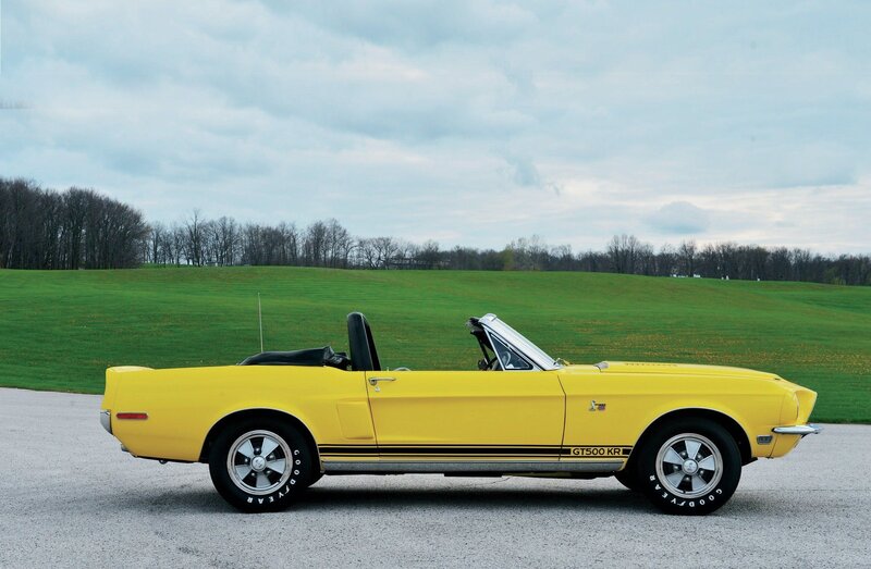 Yellow Convertible Car — Serene, Spring