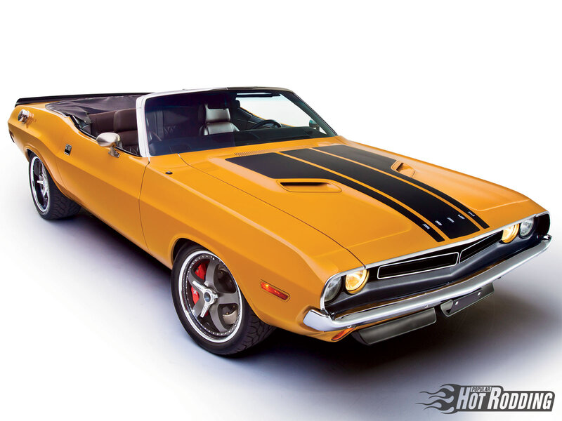 Yellow Convertible Muscle Car — Classic
