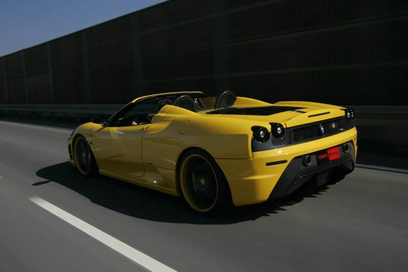 Yellow Convertible Sports Car — Dynamic, Afternoon, Photograph
