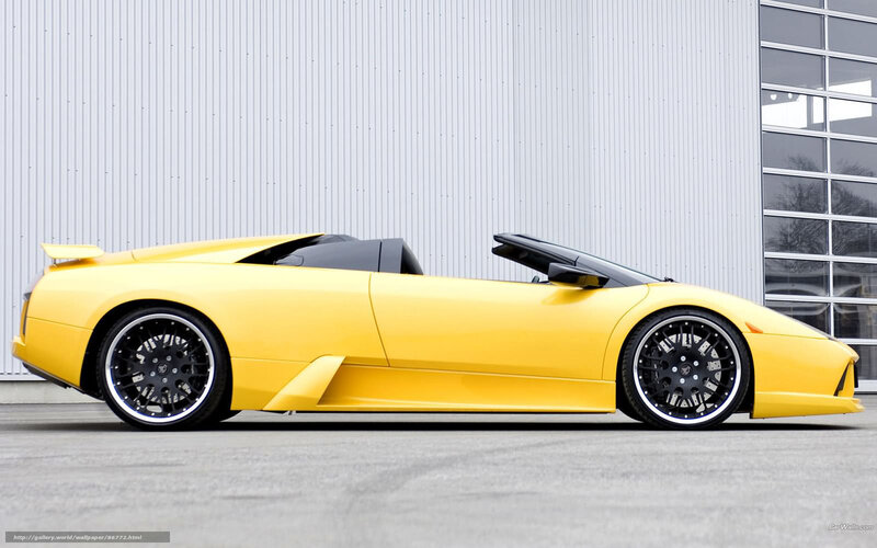 Yellow Convertible Sports Car — Modern