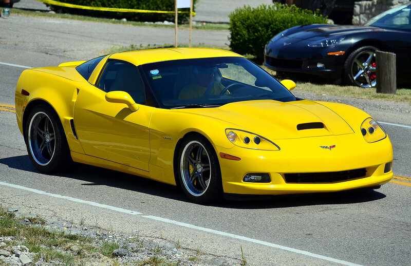 Yellow Corvette Car — Bright