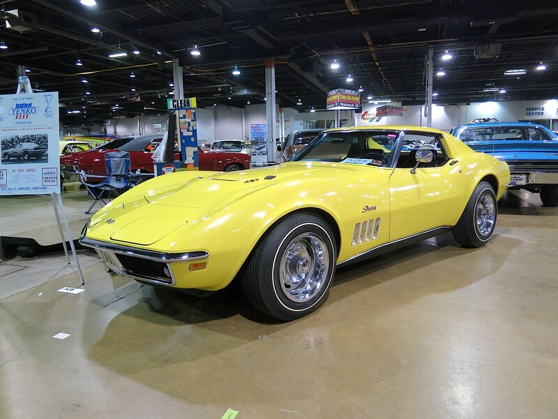 Yellow Corvette Car — Neutral, Photograph