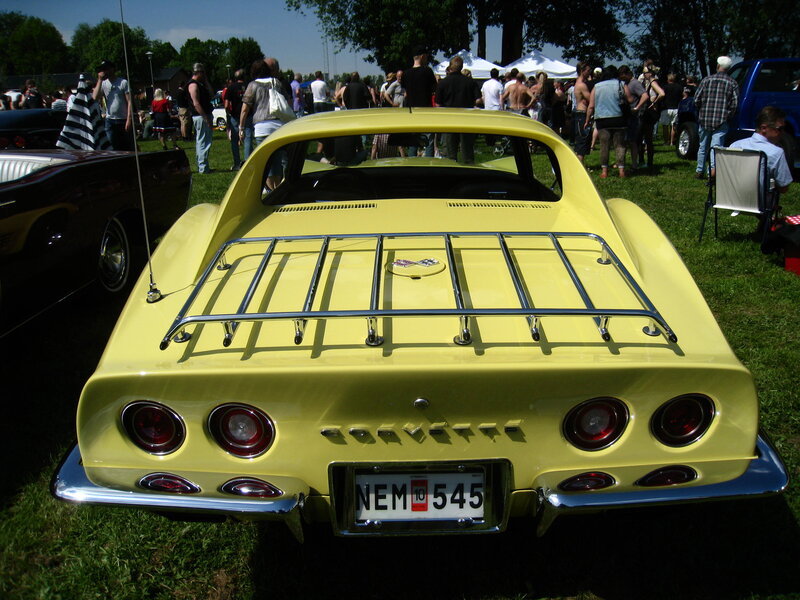 Yellow Corvette Car — Outdoor, Afternoon