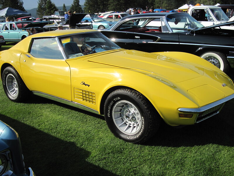 Yellow Corvette Car — Outdoor