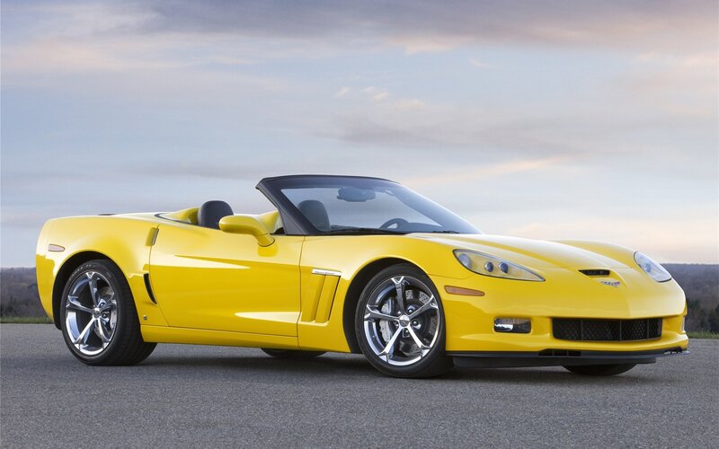 Yellow Corvette Convertible