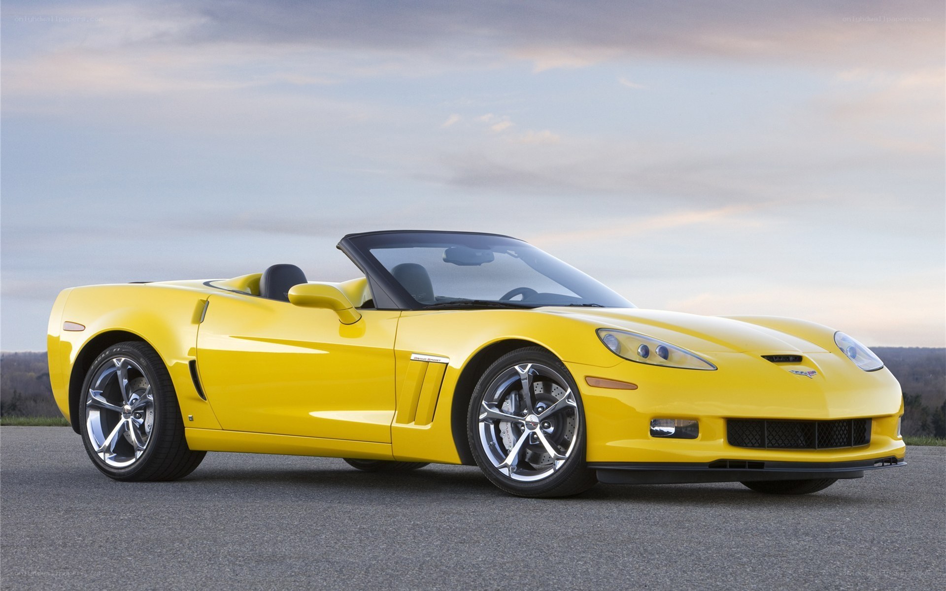 Yellow Corvette Convertible