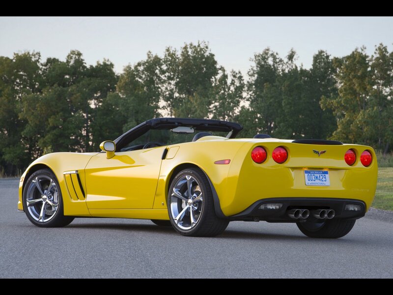 Yellow Corvette Convertible — Calm, Afternoon