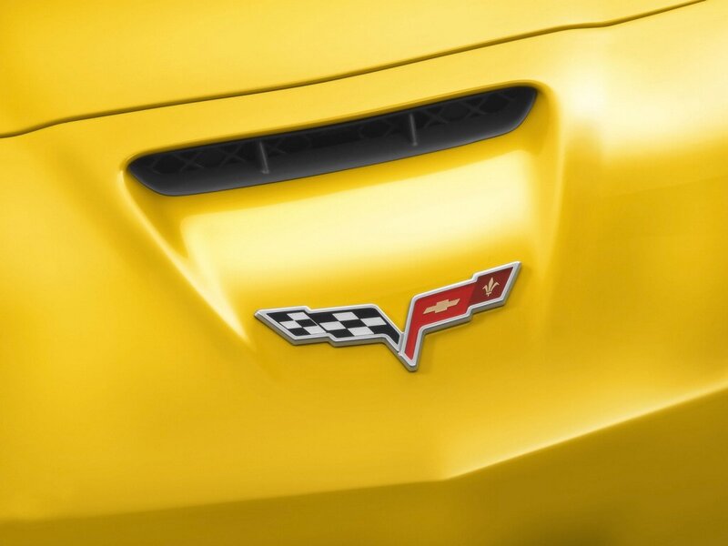 Yellow Corvette Emblem