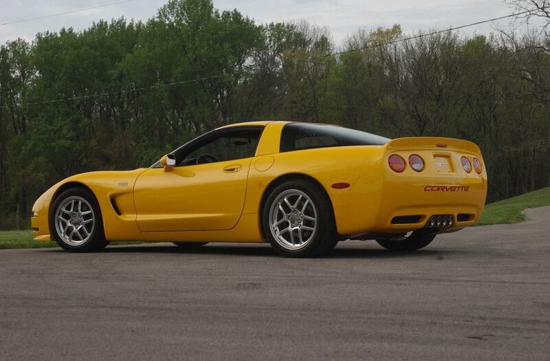 Yellow Corvette Sports Car — Calm, Spring