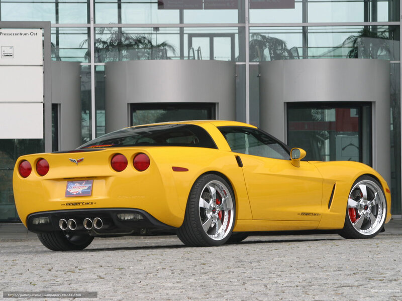 Yellow Corvette Sports Car — Neutral