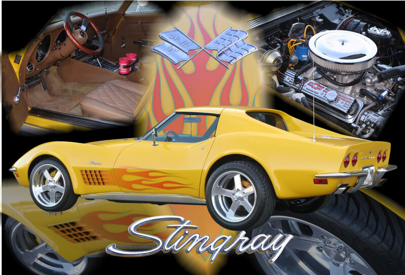 Yellow Corvette Stingray — Dynamic