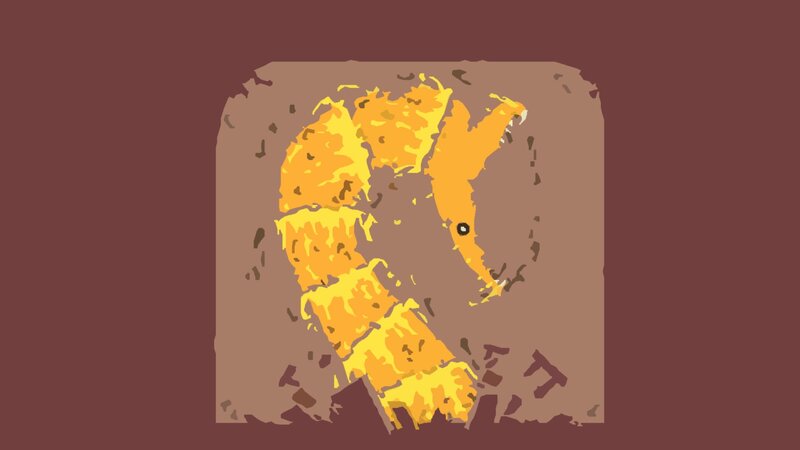 Yellow Creature in Stone