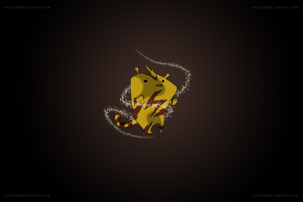 yellow creature with lightning