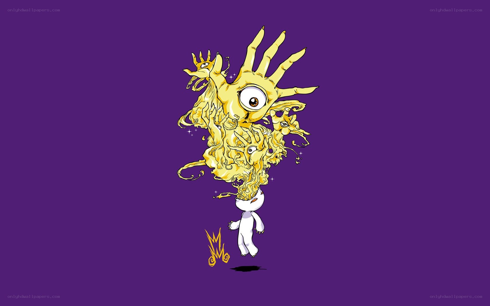 yellow creature with one eye