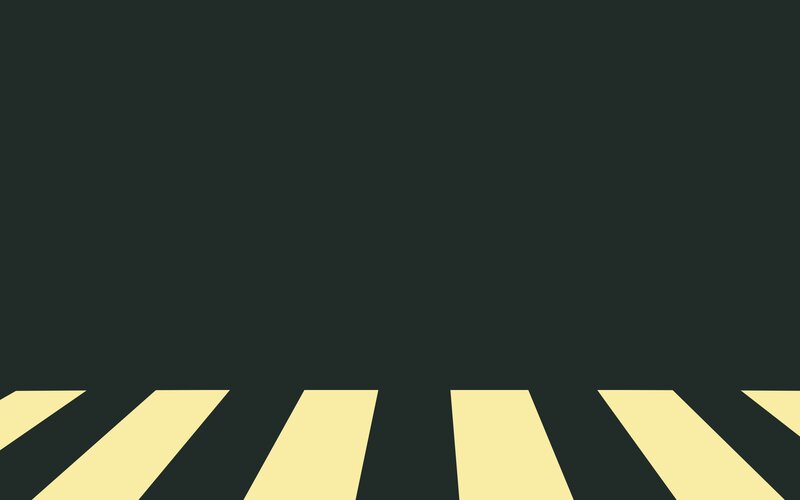 Yellow Crosswalk Stripes