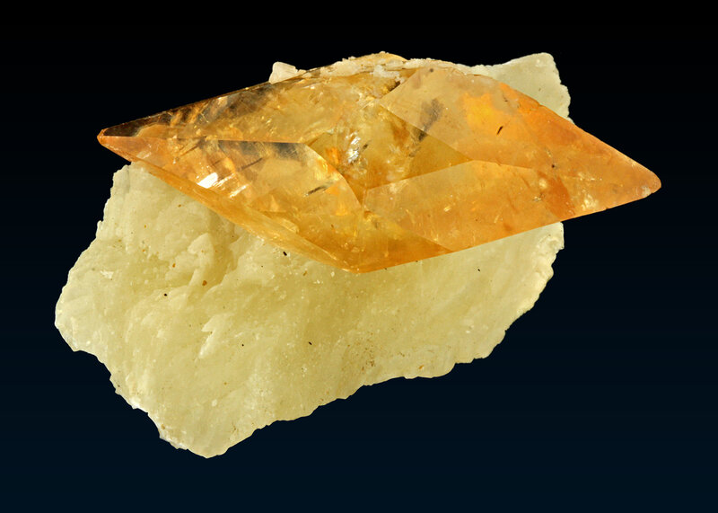 Yellow Crystal on Matrix