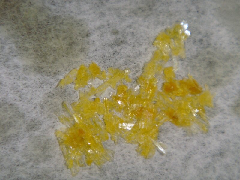 yellow crystalline substance