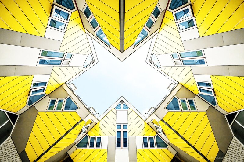 Yellow Cube Houses