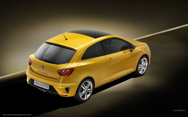 Yellow Cupra Car — Dramatic, Photograph, Road