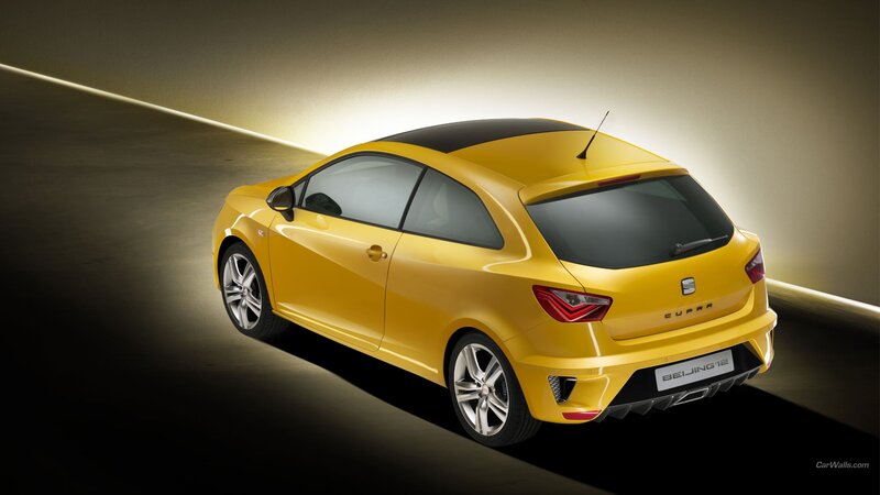 Yellow Cupra Car — Dramatic, Photograph