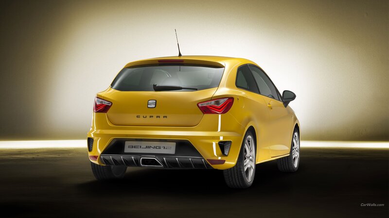Yellow Cupra Car — Dramatic