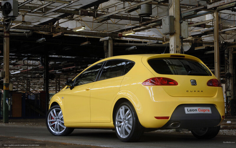 Yellow Cupra Car — Industrial